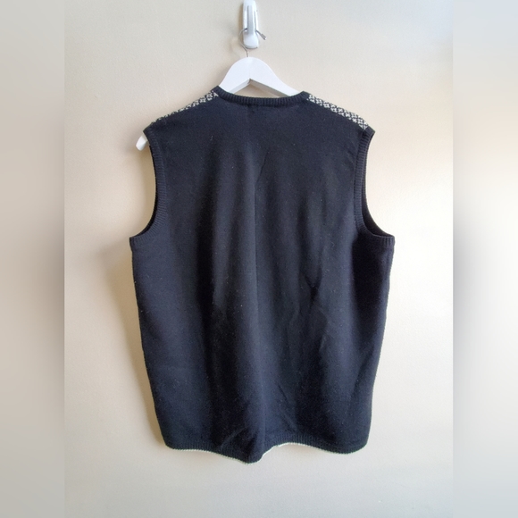 Gran Sasso Trendy pattern 100% Virgin Wool Vest - Picture 5 of 7